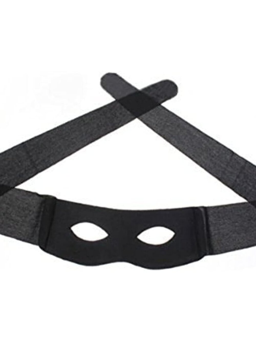 Eye Mask Highwayman Robber Fancy Dress Black Bandit Thief Costume Mask